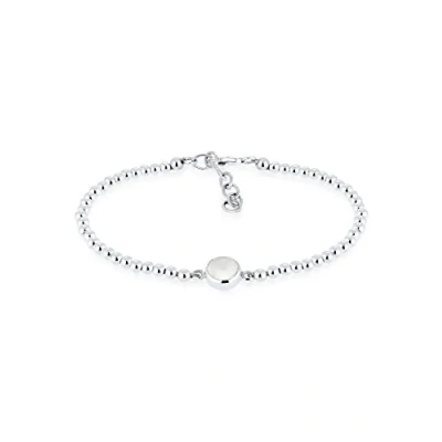 Immagine di Elli Braccialetto da Donna in Argento 925 con Rotonda Bianco Pietra Di Luna