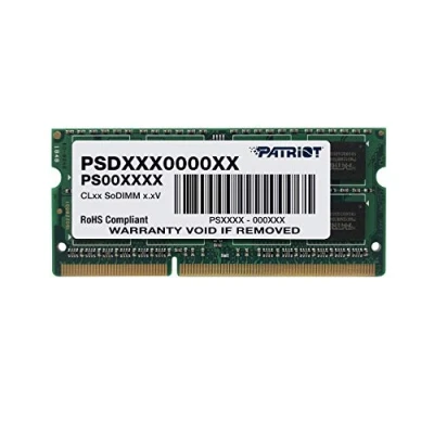 Immagine di Patriot Memory Serie Signature SODIMM Low Voltage Memoria Singola DDR3 1600 MHz PC3 12800 4GB (1x4GB) C11 PSD34G1600L2S
