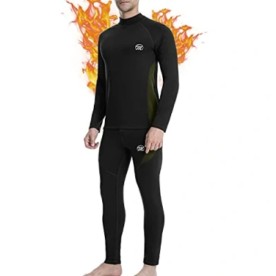 Immagine di MEETWEE Biancheria Intima Termica Uomo Set,Traspirante Asciugatura Rapida Maniche Lunghe Sportiva Sets per Ciclismo e Lo Allenamento Sci Corsa