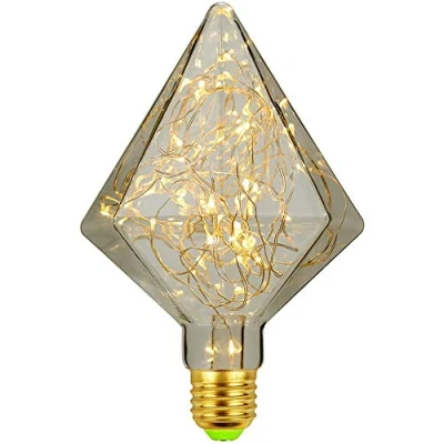 Immagine di Tianfan LightingDesigner Lampadina a LED Edison RGB, 1,8 W, 220 V, E27, con filo di rame, colore: Bianco caldo