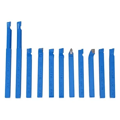 Immagine di 11 pz 8 * 8mm Tornio Tool Bit Set Scalpello Kit Utensili Conico Saldato Saldatura Utensile Da Taglio