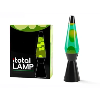 Immagine di I TOTAL® Lava Lamp Magma/Lava Glitter Colored (Verde/Giallo)