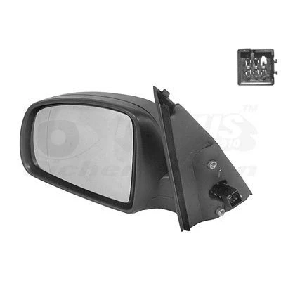 Immagine di Specchio retrovisore esterno Van Wezel 3781817 Sx con la prima mano completo, asferico, per regolazione elettrica specchio, termico
