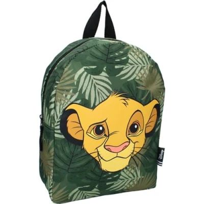 Immagine di Zaino Re Leone SIMBA Style Icons da Disney THE LION KING Zainetto per bambini Scuola Asilo Colore Verde dimensioni 31x23x9cm