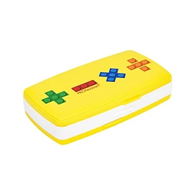 Immagine di PROfezzion Custodia per Schede di Gioco Switch a 72 Slot ad Alta Capacità Cartucce Nintendo 24 Switch/Schede NS + 48 Micro SD SDHC SDXC,Giallo
