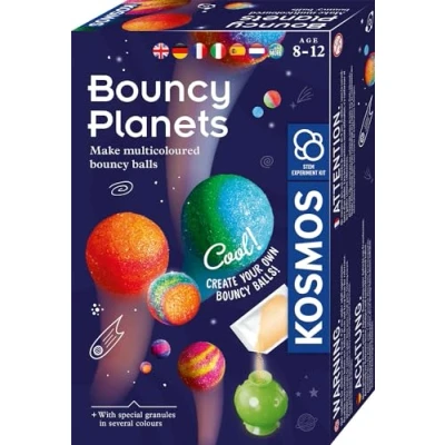 Immagine di Kosmos 617172 Pianeti Flummi, INT, Flummis colorati fai da te, fantastici modelli di colori, set esperimenti per bambini a partire dagli 8 anni, accompagnamento, attività