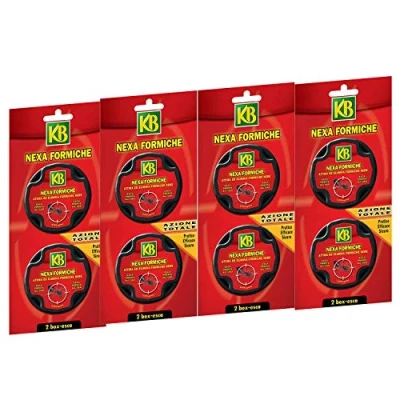 Immagine di KB Nexa Formiche insetticida Pronto all&#039;Uso (4 Confezioni) 8 Box Esca