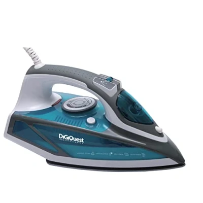 Immagine di Digiquest Ferro da stiro a Vapore con piastra in ceramica STEAMY CERAMIC S2 2600W regolabile, serbatoio trasparente 420ml,tecnologia antigoccia e anticalcare