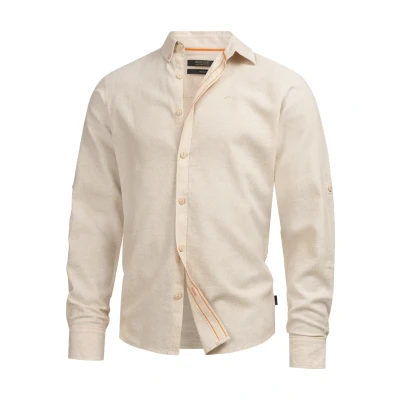 Immagine di Indicode Jeans Langarm Intheon Camicia, Uomo, Taglia: Medium, Fog