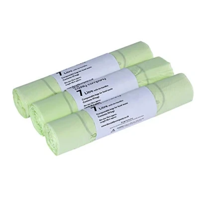 Immagine di The Caddy Company VC CC7L 3 compostabili da 7 l con Manico per Cravatta, Litri, 150 Sacchetti, Verde, 21 x 15 5 cm, unità