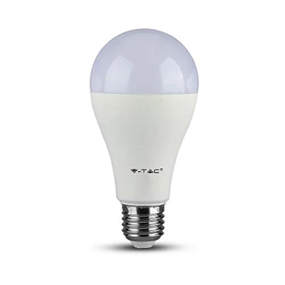 Immagine di V TAC 161 LED (monocolore) ERP G (A G) E27 Forma di bulbo 15 W = 85 Bianco freddo (Ø x L) 66.5 mm 134 1 pz.