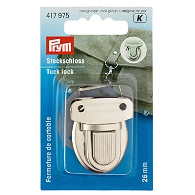 Immagine di Prym 417975 1 Serratura a Soffietto da 26 mm, Argento, Eisen