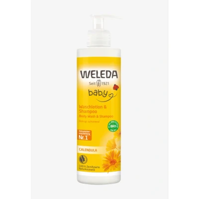 Immagine di Weleda Calendula Waschlotion &amp; Shampoo Docciaschiuma, Taglia: 400 ml,