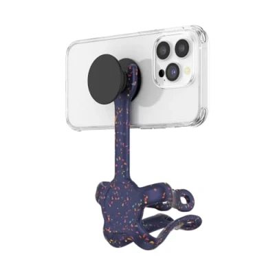 Immagine di PopSocket PopMount 2 Flex, Supporto e Treppiede de Silicone Flessibile senza Adesivo, Compatibile con Smartphone Tablet, French Navy