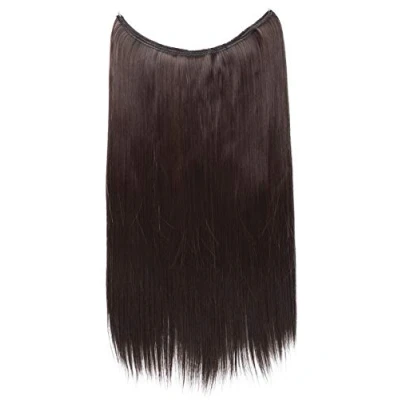 Immagine di CAISHA 50cm 1 Trama Extension Con Elastico Per Capelli Parrucchino Liscio Resistente Al Calore Rosso Marrone E105