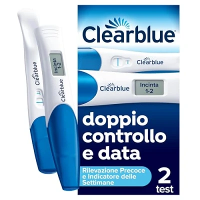 Immagine di Clearblue test di gravidanza Rilevazione Precoce Confezione combinata doppio controllo e data, 2 (1 digitale, 1 visuale)