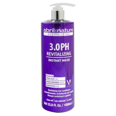 Immagine di abril et nature Maschera Capillare 3.0 PH Revitalizing Protegge e Mantiene il Colore Lunga Durata Senza Solfati né Parabeni Trattamento Professionale Maggiore Lucentezza 1000 ml
