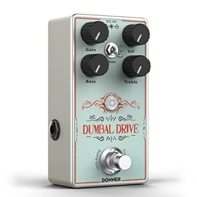 Immagine di pedale Overdrive per chitarra Donner, Dumbal Drive, in stile Dumble con effetto, puro analogico True Bypass
