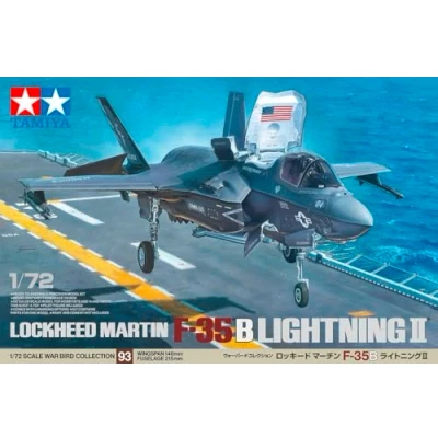 Immagine di TAMIYA 60793 1:72 F 35B Lightning II riproduzione fedele all&#039;originale, kit di costruzione in plastica, fai da te, modellini, assemblaggio, non verniciato
