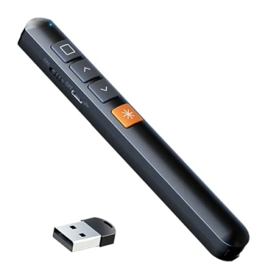 Immagine di zoerbufan Wireless Presenter, Puntatore Laser per Presentazioni, RF 2.4GHz Presentazione PowerPoint Clicker Cambio Slides Prezi/Keynote, Collegamenti Ipertestuali Lunga Distanza