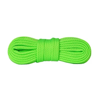 Immagine di Kaps Lacci per Scarpe da Ginnastica, Stringhe e Calzature Casual, Fatti in Europa, Diversi Colori Misure (140 cm 55 inch 8 a 10 paia di asole/willow green fluorescent)