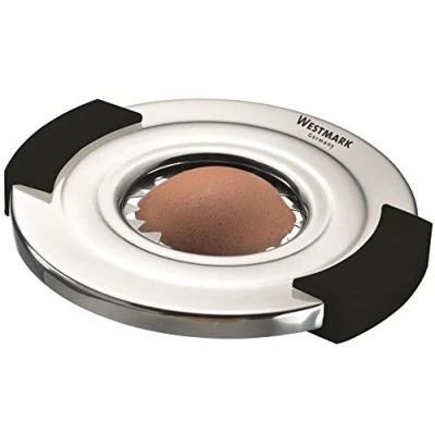 Immagine di Westmark Apri uova, Dimensioni: 9,1 x 8,1 1,1 cm, Plastica/Acciaio inox, Argento/Nero, 10892280