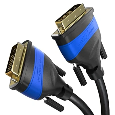 Immagine di KabelDirekt Cavo DVI Dual Link con nucleo di ferrite per una trasmissione del segnale priva interferenze 1m (cavo monitor digitale D/24+1, fino a 2560x1600 60Hz o Full HD/1080p)