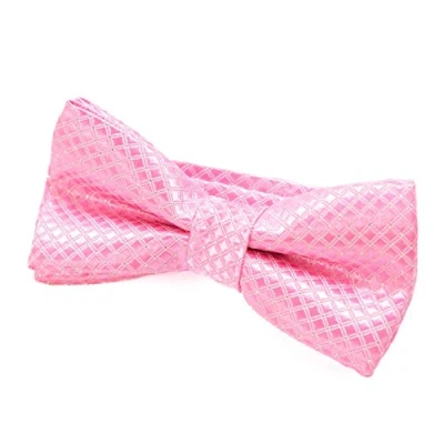 Immagine di DonDon Papillon bambino e Ragazzo Ragazzi annodato regolabile 9 x 4,5 cm rosa lucido con punti d&#039;argento