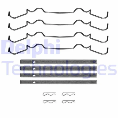 Immagine di DELPHI LX0722 Kit accessori, Pastiglia freno IVECO: Daily 4, 4 Kasten/Kombi, 6