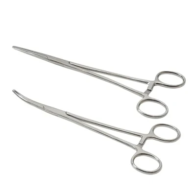 Immagine di 2 Pezzi Pinze Locking, per Sutura Piercing, Emostatiche con Potente Mascella Seghettata, Multipurpose Fai Da Te Cura degli Animali Domestici (12.5cm)