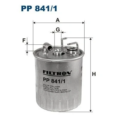Immagine di FILTRON PP 841/1 Filtro Carburante per condotti/circuiti 10 12 MERCEDES BENZ: Vito Bus, Classe A, Sprinter 4 T Camion pianale/Telaio