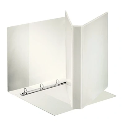 Immagine di Esselte Raccoglitore a Display in PP Personalizzabile (3 tasche) Anelli 4 25 Rotondi Formato Maxi Bianco 394752000