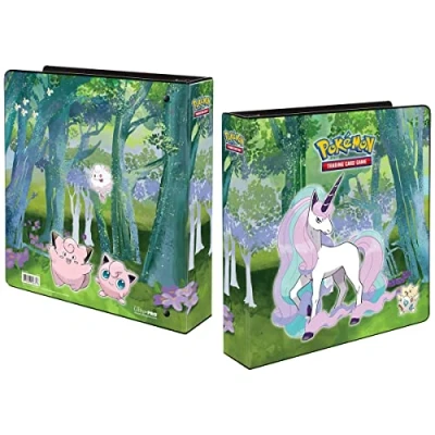 Immagine di Ultra PRO Gallery Series Enchanted Glade 2&quot; Album For Pokemon Protect Your Gaming Cards In a Vibrant Full Art Cover Binder While On The Move and Always Be Ready Battle