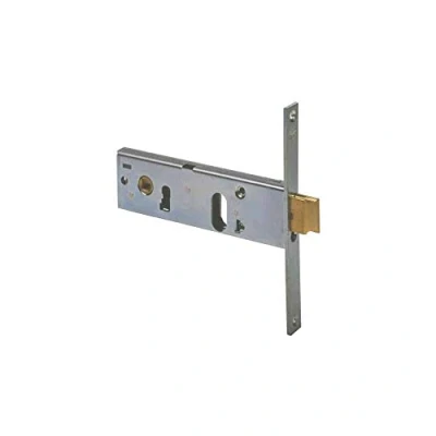 Immagine di CISA 144150700, Serratura da Infilare a Cilindro per Fasce, Frontale con Rivestimento in Zinco, Entrata 70, Ambidestra