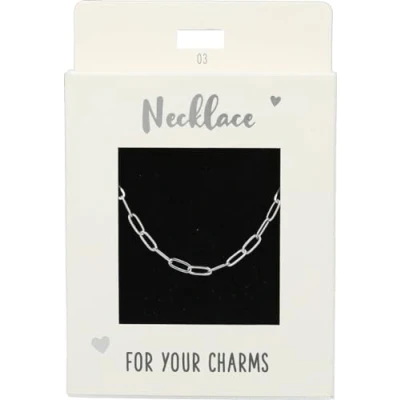 Immagine di Depesche 11783 003 Collana a Maglie Larghe, Argentata, Lunghezza variabile (42 cm + 5 cm), Ideale Come Piccolo Regalo, Multicolore, Normal