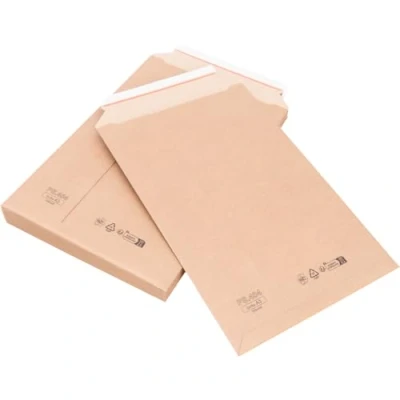 Immagine di verpacking 100 Buste per spedizioni in cartone 33 x 49 cm formato A3 resistente ondulato marrone