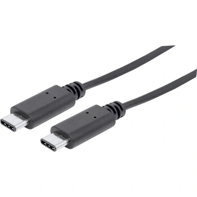 Immagine di Manhattan Cavo USB 3.2 Gen1 (USB 3.0) Spina C®, C® 1.00 m Nero Certificato UL 353526
