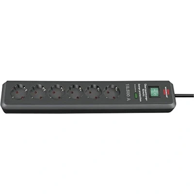 Immagine di Brennenstuhl, Secure Tec 19.500A presa multipla con protezione di sovratensione 6 prese