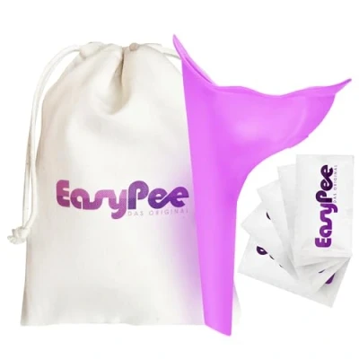 Immagine di Orinatoio Femminile EasyPee Cono da Viaggio per Minzione Kit Toilette Portatile Donna Pipì in Piedi