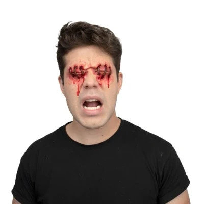Immagine di Ghoulish Productions Applicazioni: Incantesimo Voodoo, Linea Applicazioni, Accessorio in lattice resistente, dipinto a mano, Halloween, Sfilata di Carnevale, Festa Maschera