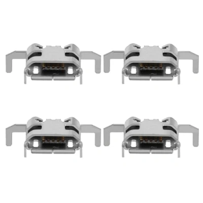 Immagine di OTOTEC 4 prese per porta di ricarica controller Xbox One Dual Sense ricambio USB, colore argento