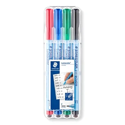 Immagine di Staedtler Penna per lucidi da proiezione Lumocolor 305F WP4 1 Assortito (selezione del colore non possibile)
