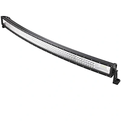 Immagine di AUXTINGS 132cm 52 pollici 675W Triple Row Curvo 7D LED Work Light Bar Spot Flood Combo Trave DC 12V 24V 6000K 4x4 Veicoli fuoristrada Atvs Utvs (senza cablaggio)