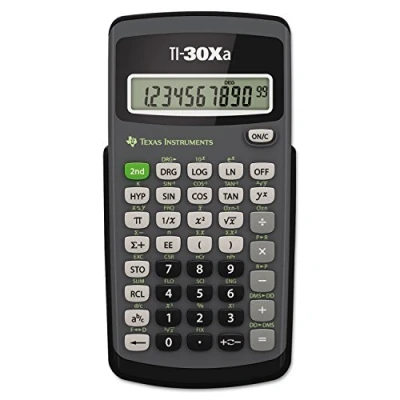 Immagine di Texas Instruments TI 30Xa, Calcolatrice scolastica, Nero/Grigio