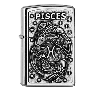 Immagine di Zippo 2006500 PL 207 Pisces Accendino V19, in ottone, design 5,83,81,2