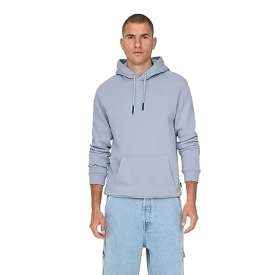 Immagine di Only &amp; Sons Onsceres Hoodie Felpa con cappuccio, Uomo, Taglia: Medium, Eventide