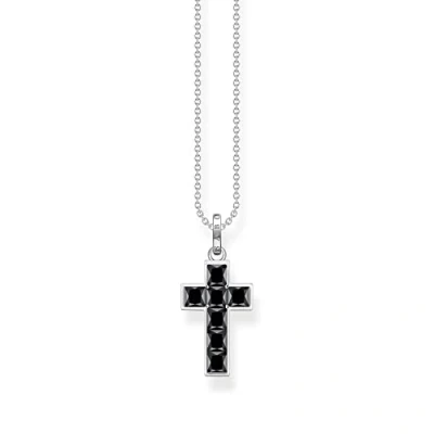 Immagine di THOMAS SABO Collana da donna in Argento sterling 925 leggermente annerito, lunghezza 45 cm, KE2166 643 11 L45V, sterling, Zirconia cubica
