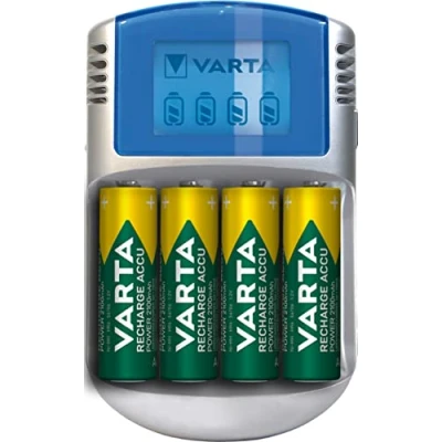 Immagine di Varta caricabatteria /carico in 2 4 ore/4 batt. aa 2600mah incl/lcd display/caricatore 12v incl 57070201451