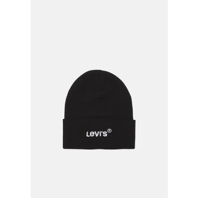 Immagine di Levi&#039;s Wordmark Beanie Unisex Berretto, Taglia: One Size, Regular black