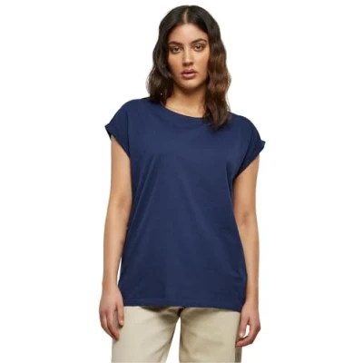 Immagine di Urban Classics Extended Shoulder Tshirt basic, Donna, Taglia: 4XL, Darkblue